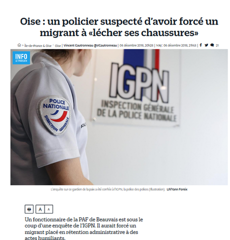 et #PAF ! Les fafs dans la police, la suite… #xenophobiedEtat