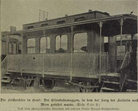 Le wagon funéraire de l'impératrice Elisabeth d'Autriche
