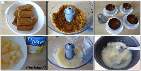 Bavarois poire-chocolat-spéculoos