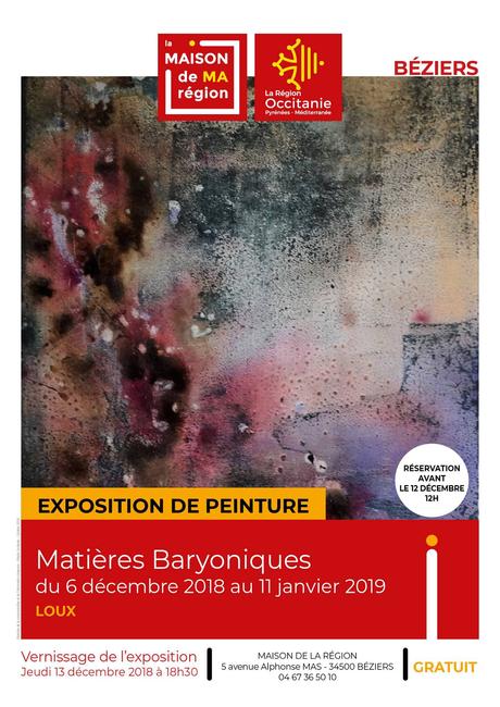 Béziers | Exposition « Matières Baryoniques » par LOUX