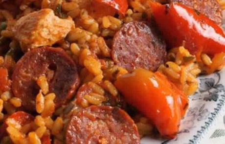 Paella poulet chorizo au cookeo
