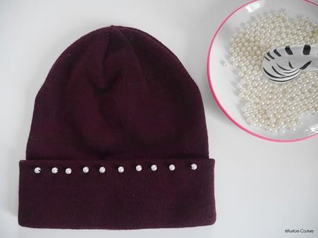 Customiser un bonnet basique avec des perles | Kustom Couture