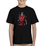 Sidney Maurer Original Portrait of Michael Jackson Thriller Kid's T-Shirt