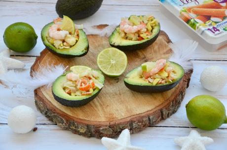 Calendrier de l'Avent gourmand J*12 : Avocats farcis au surimi et aux crevettes