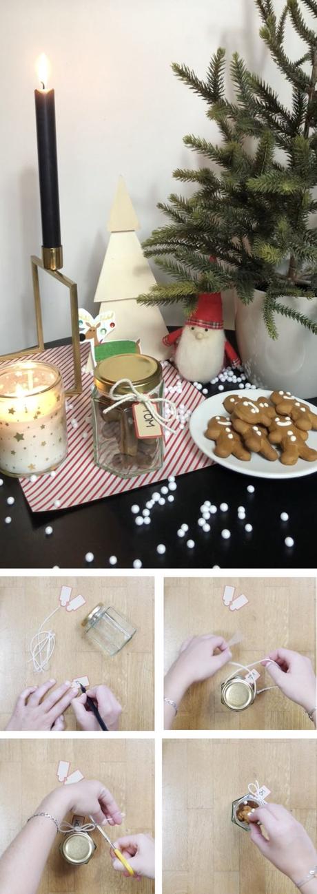 recycler des pots en verre biscuits porte nom table blog déco clem around the corner