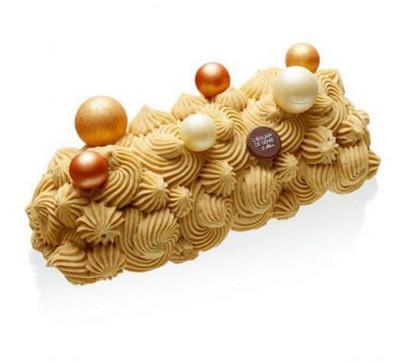 La bûche du chef Christophe Adam pour l’Eclair de Génie