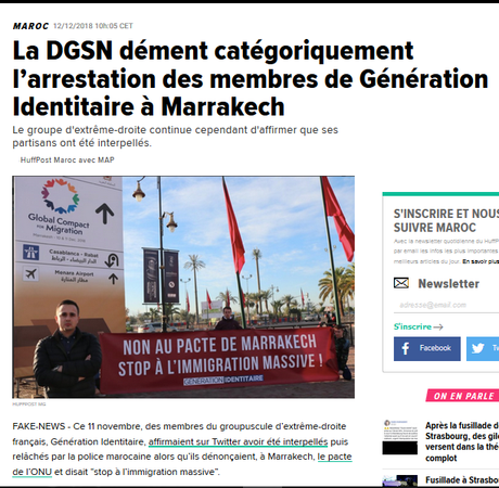A l’extrême droite, l’intox est une arme de pollution massive. Démonstration par @RomainEspino #marrakech #GenerationIdentitaire