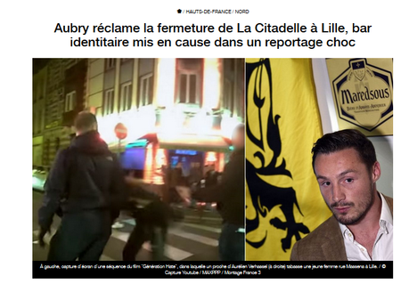 #Citadelle de #Lille : Martine Aubry se réveille bien tard…  #terrorismeXdroite #GenerationHate=#GenerationIdentitaire