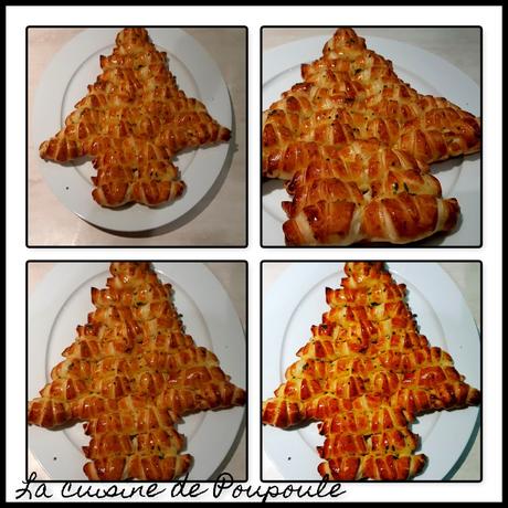 Sapin feuilleté, fromage ail et fine herbe Sapin feuilleté, fromage ail et fine herbe