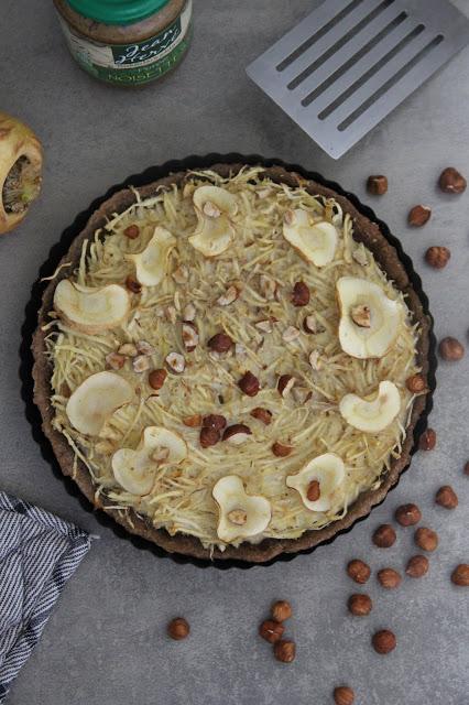 Cuillère et saladier : Quiche panais-noisettes (vegan)