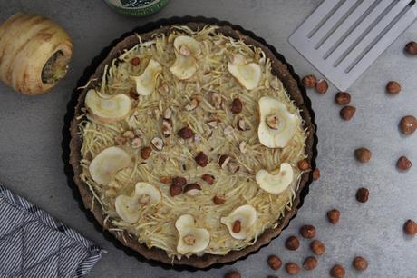 Cuillère et saladier : Quiche panais-noisettes (vegan)