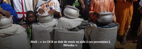 Mali : Le CICR concentre ses efforts sur Ménaka et Tombouctou