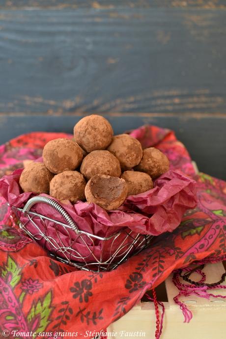 Truffes au chocolat 100 % végétales Truffes au chocolat vegan/végétales/végétaliennes
