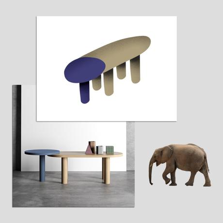 Elephant coffee table par Pavel Vetrov