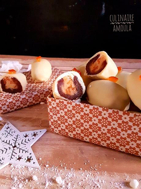 Dattes farcies enrobées de chocolat