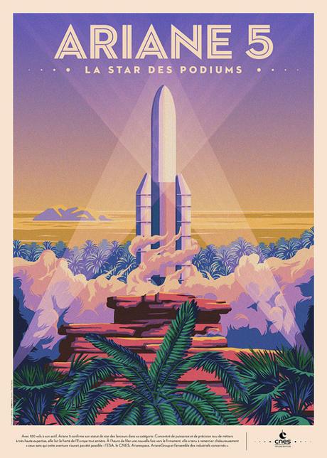 [ILLUSTRATION] : La série de posters rétro-futuristes du CNES