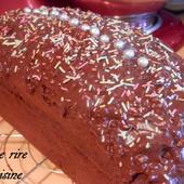 Cake au chocolat nappé façon 