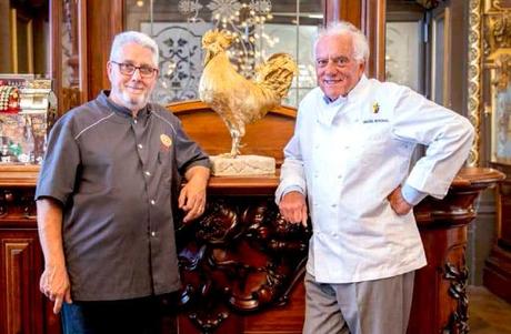 Jean-Pierre Hocquet, chef du Train Bleu et Michel Rostang Jean-Pierre Hocquet, chef du Train Bleu et Michel Rostang