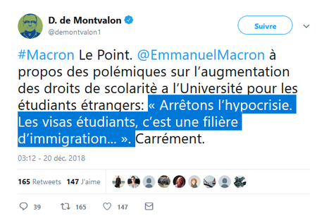 Macron, raciste d’état #NotMyPresident