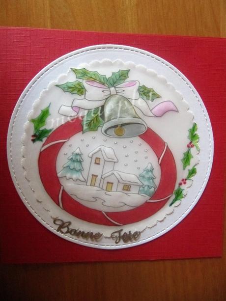 Mes ouvrages - mes cartes en perga Noël - 016