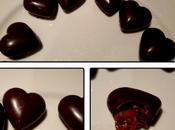 Chocolat noir cœur praliné noisettes