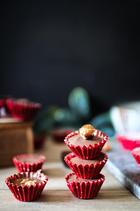 Chocolats fourrés au gianduja maison