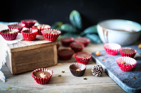 Chocolats fourrés au gianduja maison