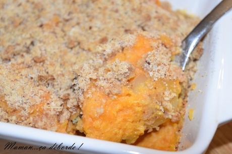 Crumble de patate douce et carotte
