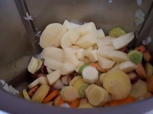Fondue de carottes, pommes de terre au cumin Fondue de carottes, pommes de terre au cumin