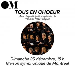 Noël avec Bach et I Musici, Chantons en chœur avec l’Orchestre métropolitain et Le chemin de Noël avec Les Violons du Roy… et des vœux pour un Joyeux Noël 2018 et une Heureuse Année 2019!