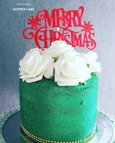Glitter Cake Noël
