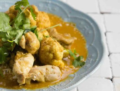 Poulet chou-fleur et curry au cookeo