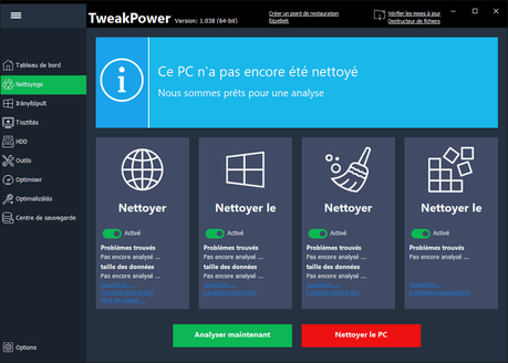 TweakPower - un outil d'optimisation puissant pour votre PC