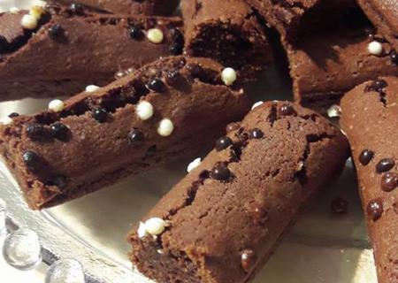 Barres fondantes avec morceaux de chocolat