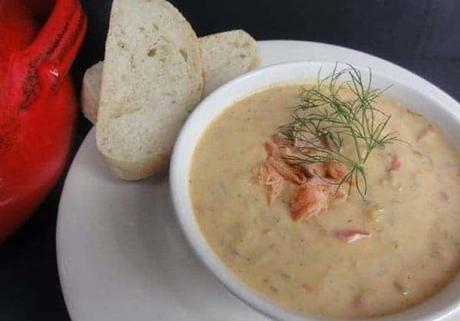 Soupe au saumon fumé au thermomix