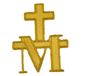 symbole marie et la croix de jesus
