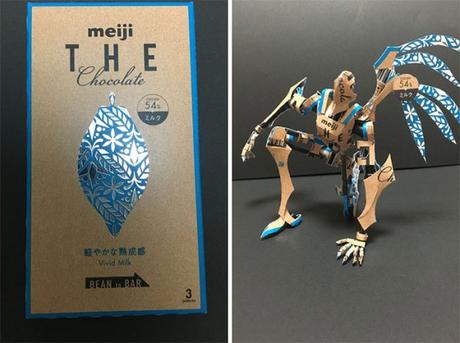 Un artiste japonais transforme les packaging de ses produits en oeuvres d’art.