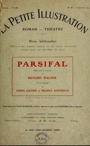C'était un deux janvier - Parsifal à la Monnaie de Bruxelles - 02.01.1914