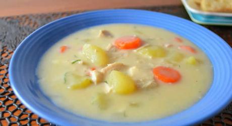 Soupe de légumes au poulet au thermomix