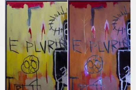 Le tableau Untitled (1981) de Basquiat révèle des dessins cachés