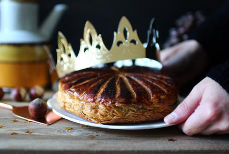 Galette des rois aux noisettes grillées et au chocolat Galette des rois aux noisettes grillées et au chocolat