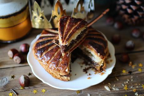 Galette des rois aux noisettes grillées et au chocolat Galette des rois aux noisettes grillées et au chocolat