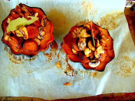 Courge poivrée farcie Courge poivrée farcie