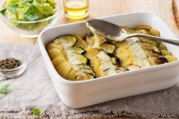 Recette de Tartiflette aux courgettes