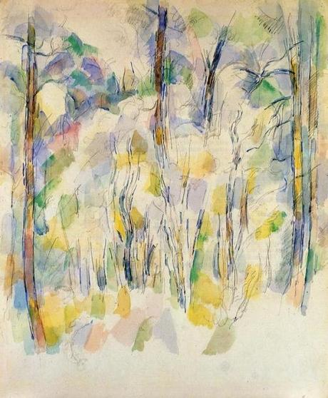 Paul Cézanne, Dans les bois, aquarelle, vers 1900.