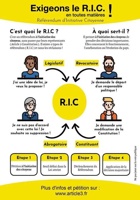Le référendum d'initiative citoyenne (RIC)