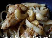 pâtes poulet noix cajou