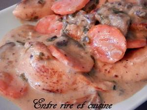 Blancs de poulet au champagne