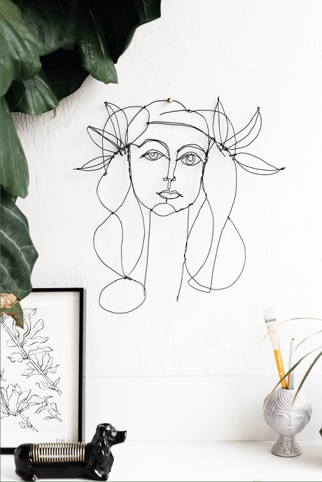 DIY Picasso Wire Art (+ modèles pour s'inspirer et réaliser sa décoration murale en fil de fer !) - www.decocrush.fr | @decocrush