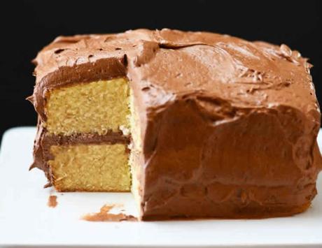 Gateau vanille chocolat noir